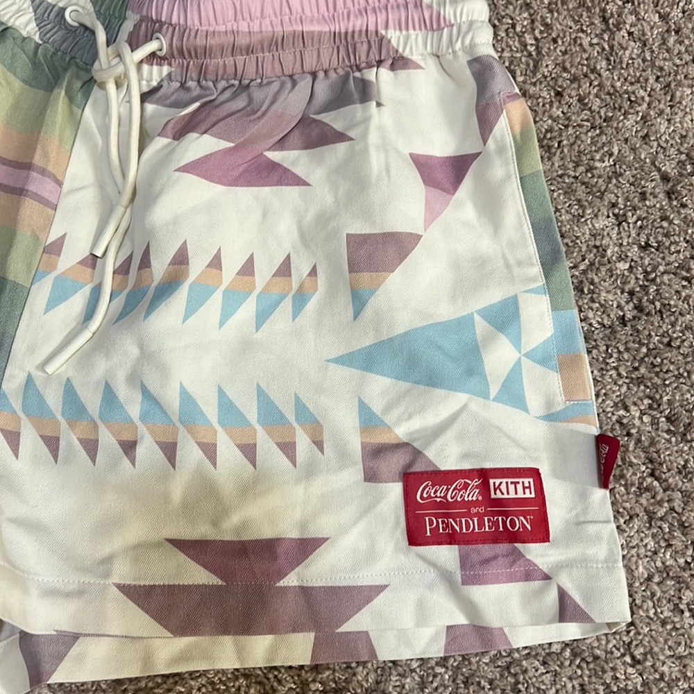 Kith x coca-Cola x pendleton shorts